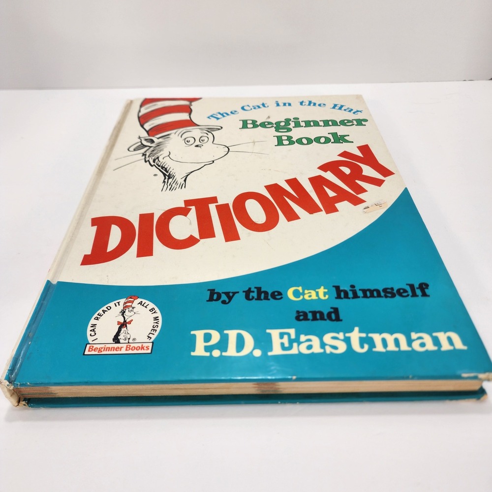 Dr Seuss Cat in the Hat Beginner Book Dictionary 1964 1st Edition PD Eastman